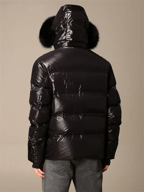 fendi long down jacket|black nylon down jacket Fendi.